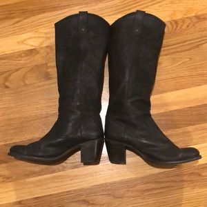 Black Frye Jackie Button Boots